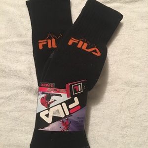 2 Pack Black  Skiing Socks